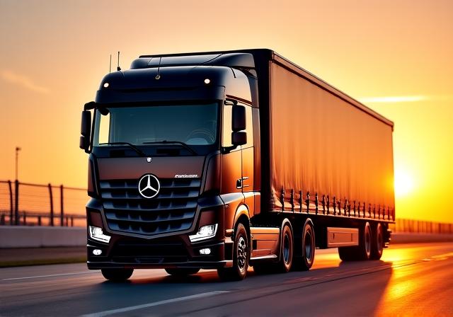 Camion de transport d'écurie déchargeant du matériel sur un circuit